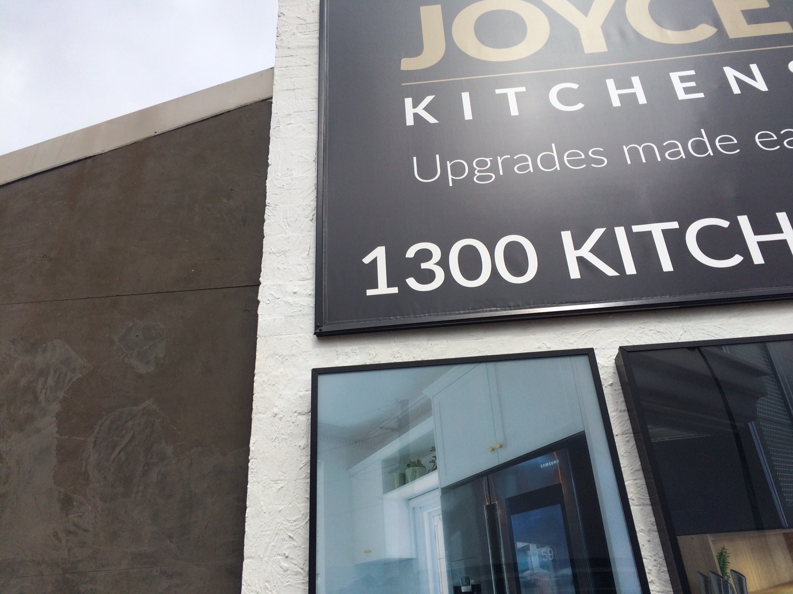 External signage for Joyce Kitchens showrooms ExBo Visual