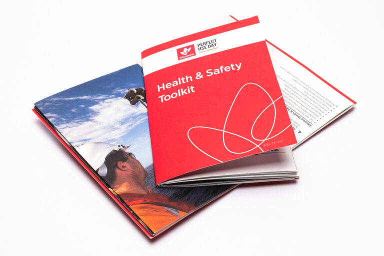 Health and safety printed booklet