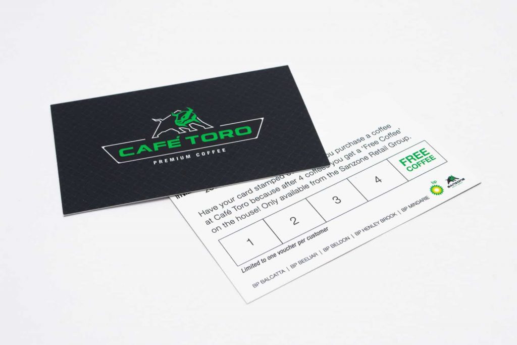 Cafe Toro business card design
