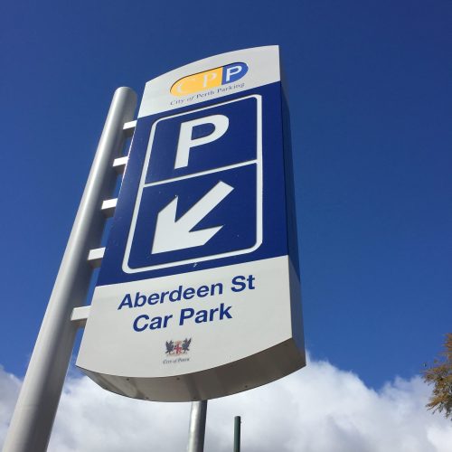 Parking signage to guide the way