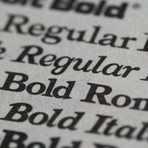 What are the different types of print fonts?